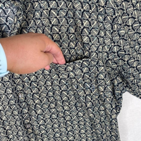 Vintage Tori Richard Honolulu Lawn Cotton Green Tropical Fish Button Up Shirt-XL - Picture 3 of 5